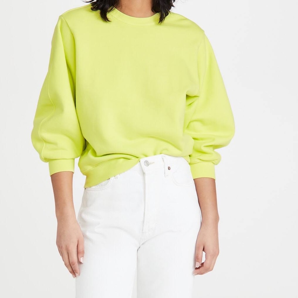 AGOLDE Thora 3/4 Sleeve Sweatshirt Tarte Medium NWT